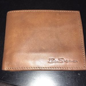 Ben Sherman genuine leather brown wallet